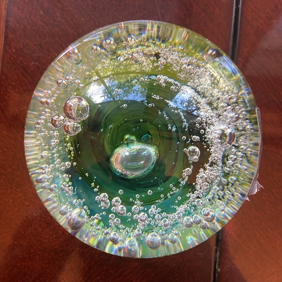 Stunning Evolution by Waterford Cosmic Waters signed paperweight, mouth-blown - Picture 6 of 11